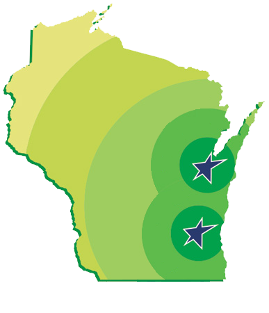 Transtar service area is predominantly concentrated around Greater Milwaukee and Southeast Wisconsin, our reach often includes all of Wisconsin and neighboring states, even extending as far as Nebraska and Ohio. 